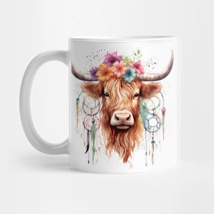 Native American Highland Cow Mug